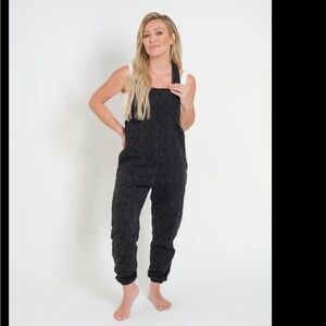 Smash + Tees x Hilary Duff Romperall in Black